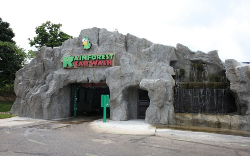 Front exterior of Rainforest Car Wash