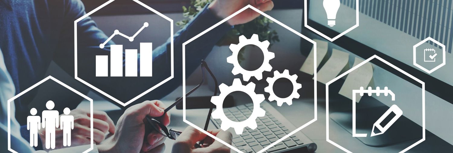 man pointing at icons