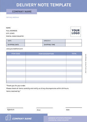 Create delivery note online free