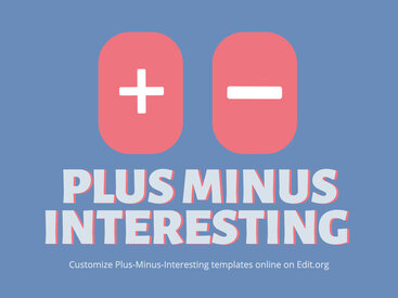 Plus Minus Interesting Chart Templates