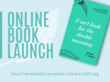 Editable Book Presentation Invitations