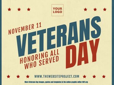 Customizable Veterans Day Flyer Templates