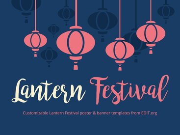Free Spring Lantern Festival Posters