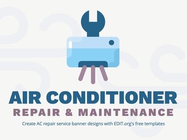 Air Conditioner Banner Designs to Edit Online