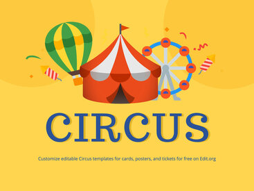 Free Customizable Circus Flyer Templates