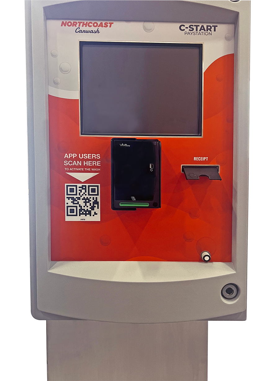 isolated image of c-start iba car wash pay station