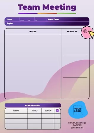 Edit a Minutes template