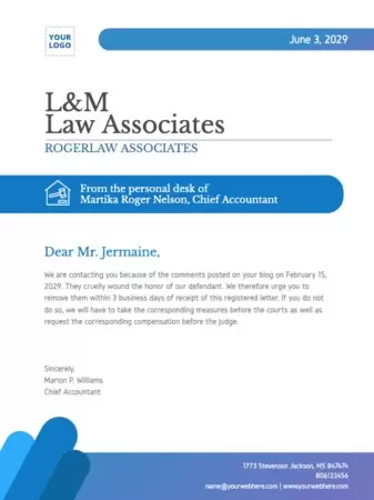 Edit a letterhead