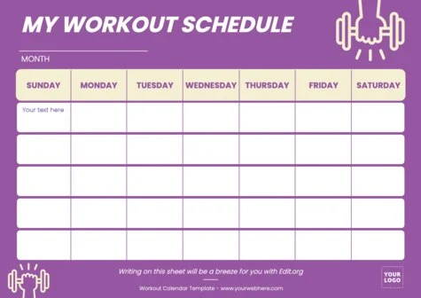 Edit a weekly planner