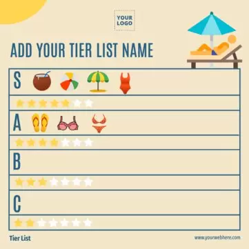 Edit a tier list blank template