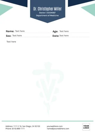 Edit a blank prescription form