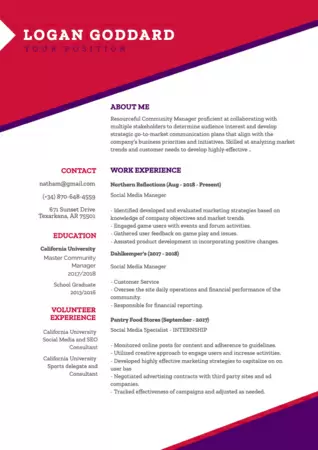 Create your resume