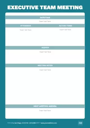 Edit a Minutes template