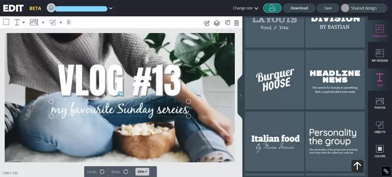 editor screenshot vlog thumbnail 
