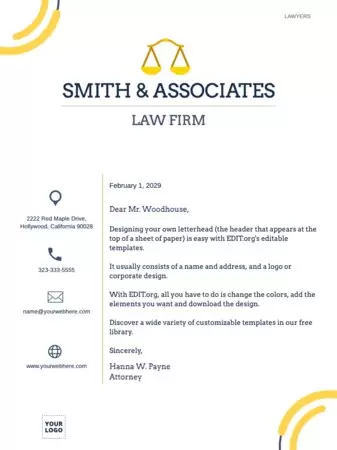 Edit a letterhead