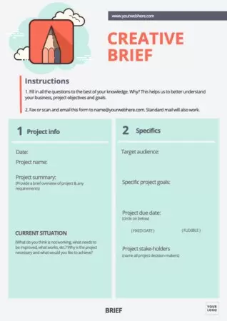 Edit a creative brief sample