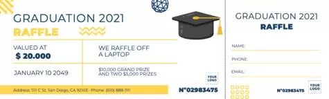 Edit a raffle ticket template