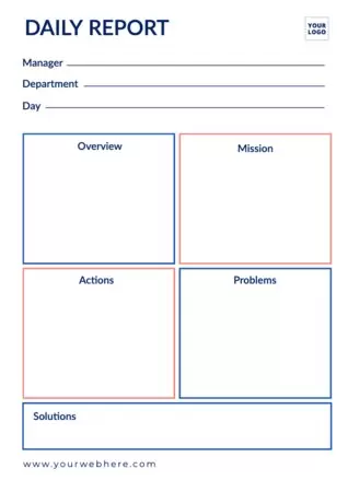 Design a report document