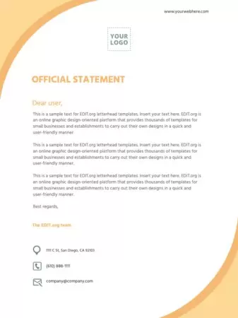 Edit a letterhead