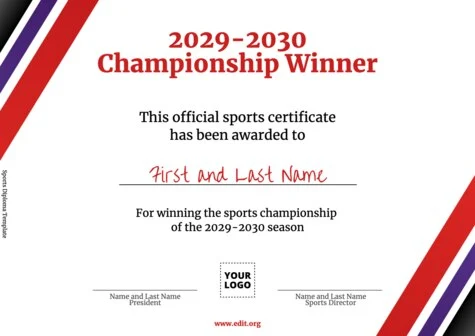 Create my diploma or certificate