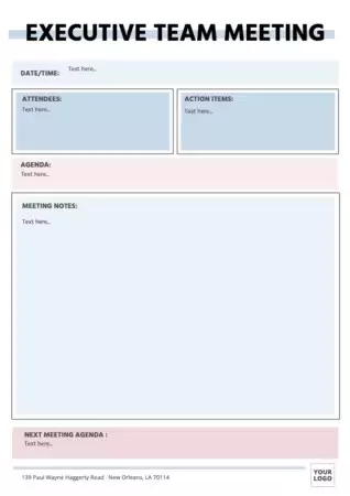 Edit a Minutes template