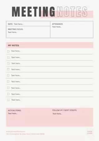 Edit a Minutes template
