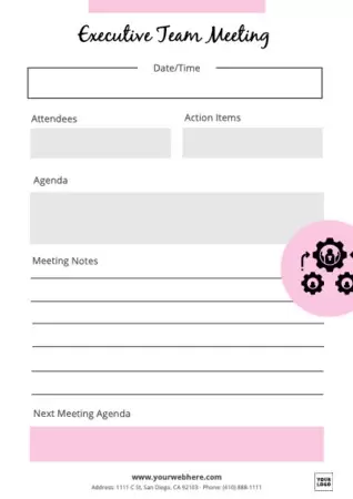 Edit a Minutes template