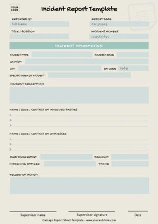 Design a report document