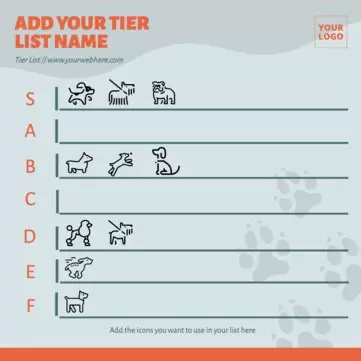 Edit a tier list blank template