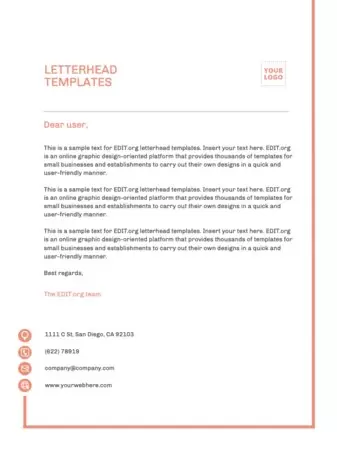 Edit a letterhead