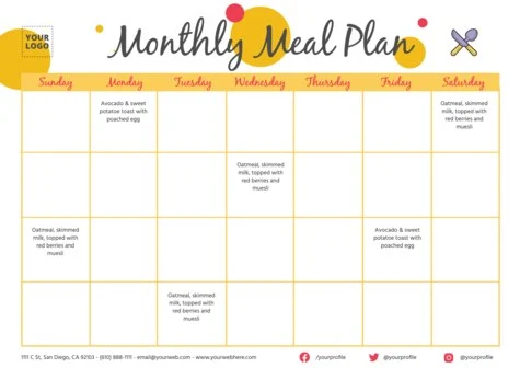 Edit a monthly planner