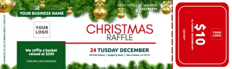 Edit a raffle ticket template