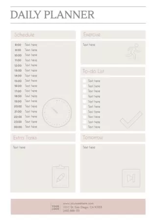 Edit a daily planner
