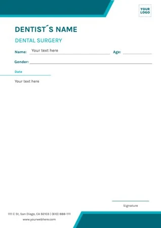 Edit a blank prescription form