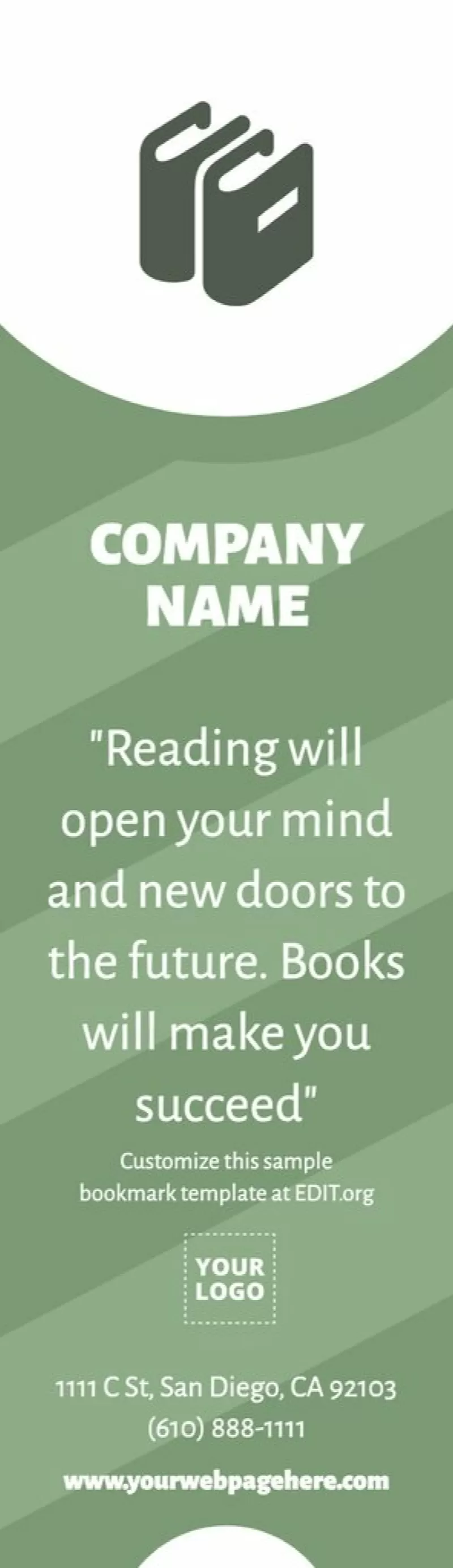 Bookmark with quotes to print