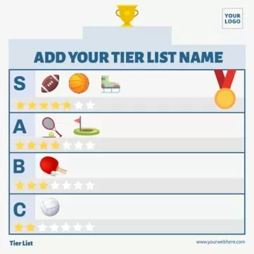 Edit a tier list blank template
