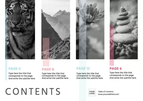 Edit a list of contents template