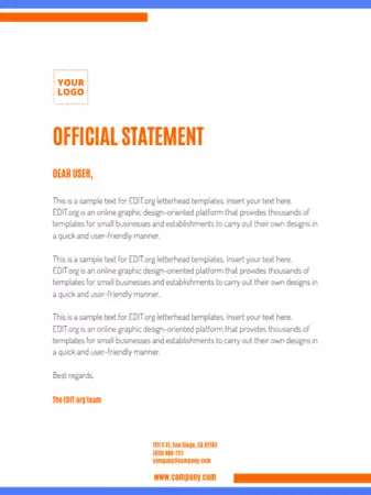Edit a letterhead