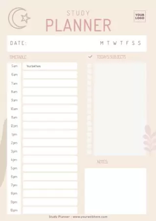 Edit a daily planner