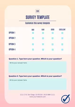 Edit a survey