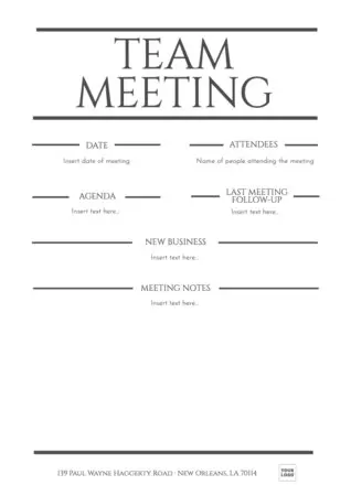 Edit a Minutes template