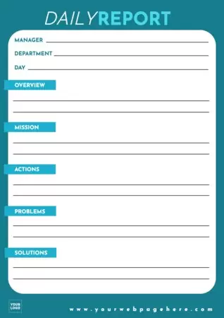 Design a report document