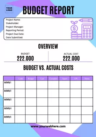 Design a report document
