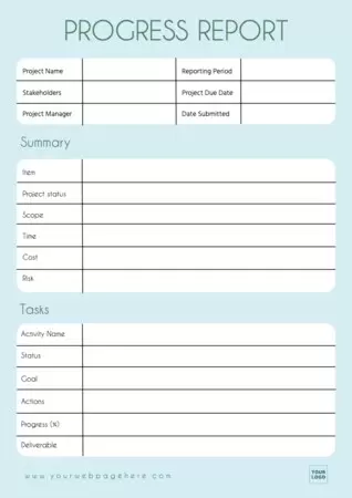 Design a report document
