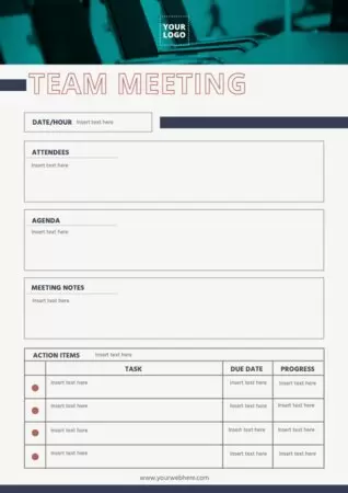 Edit a Minutes template