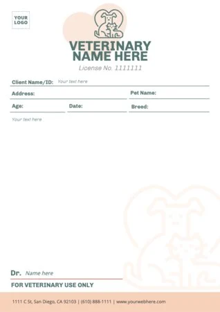 Edit a blank prescription form