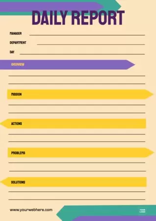 Design a report document