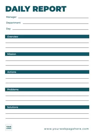Design a report document