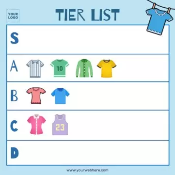 Edit a tier list blank template