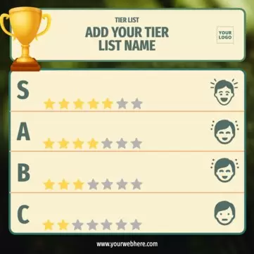 Edit a tier list blank template